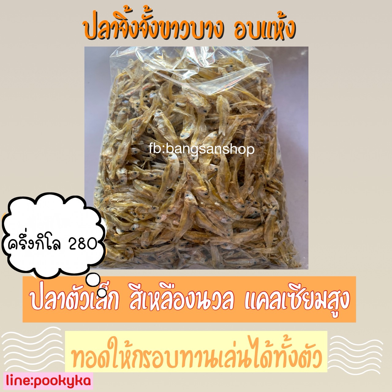 ปลาจิ้งจั้งขาวบางอบแห้ง